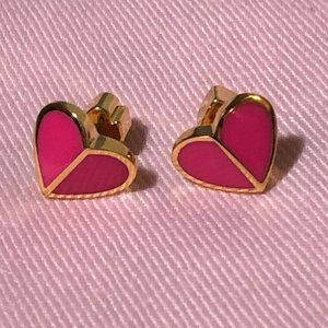 Kate Spade heritage spade small heart studs